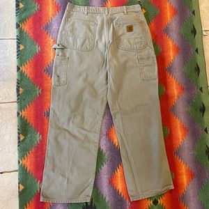 VINTAGE CARHARTT CARPENTER WORKWEAR PANTS SIZE 34/30 GOOD CONDITION MINOR FLAW